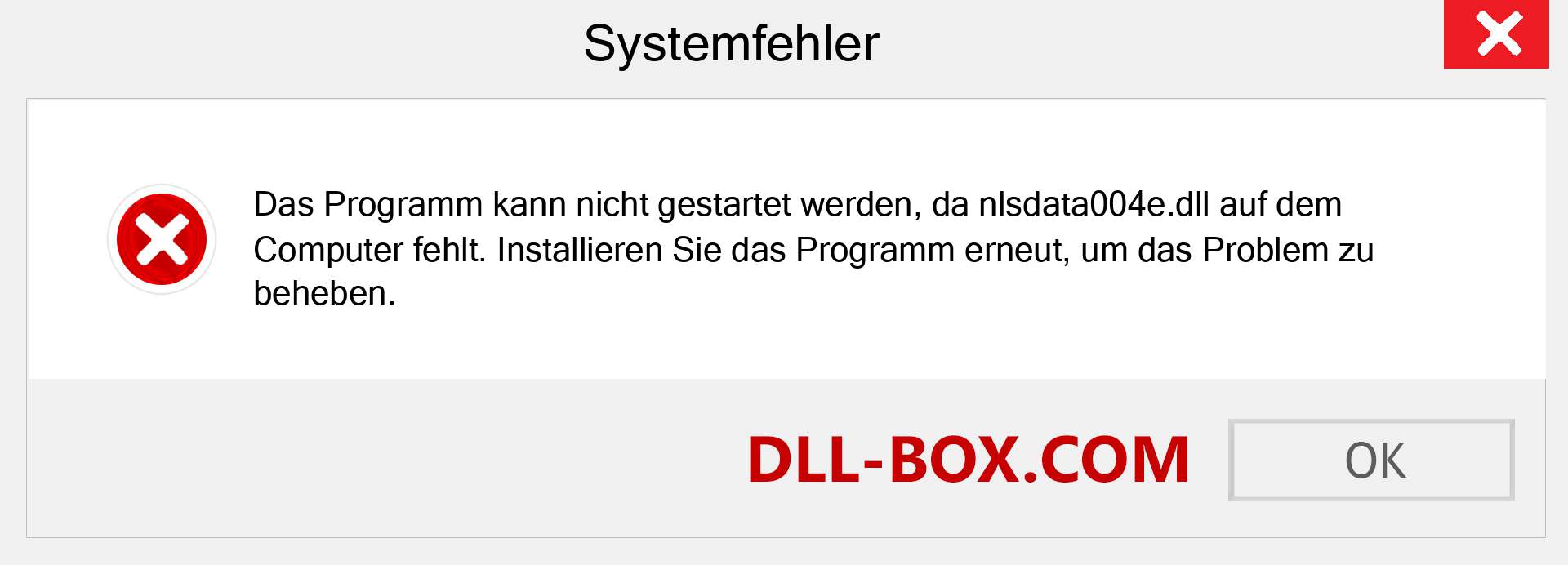 nlsdata004e.dll-Datei fehlt?. Download für Windows 7, 8, 10 - Fix nlsdata004e dll Missing Error unter Windows, Fotos, Bildern