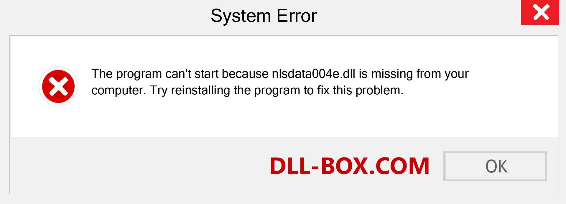  nlsdata004e.dll file is missing?. Download for Windows 7, 8, 10 - Fix  nlsdata004e dll Missing Error on Windows, photos, images