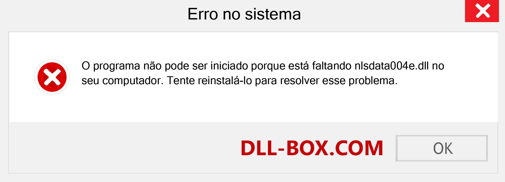 Arquivo nlsdata004e.dll ausente ?. Download para Windows 7, 8, 10 - Correção de erro ausente nlsdata004e dll no Windows, fotos, imagens